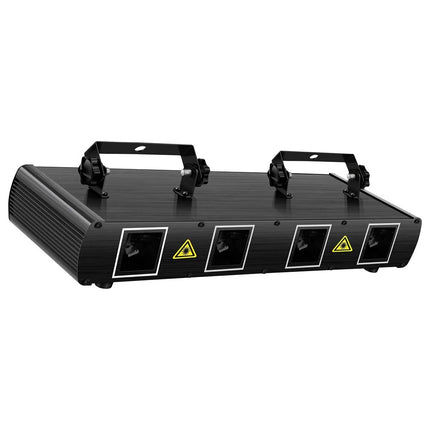 Compact 30W RGBY 4-Lens Party Light with DMX & Music Sync Modes