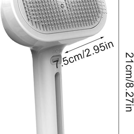 Portable Self-Cleaning Steam Pet Brush with Water Tank for Dogs and Cats