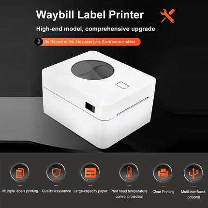 104mm Direct Thermal Shipping Label Printer with USB & Bluetooth Connectivity
