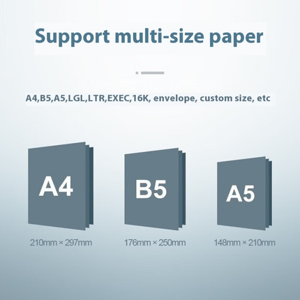 A4 Laser Printer with USB Interface Monochrome Document Printer for Home and Office
