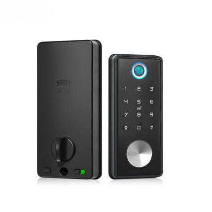 Electronic Fingerprint Door Lock with App Control, RFID Card, Password and Key Access