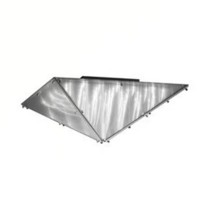 Elegant Pendant Ceiling Light Stainless Steel Acrylic Glass 53cm
