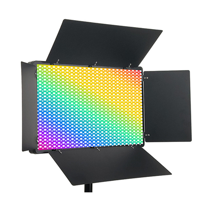 RGB LED Video Light Panel 40W 3850lm with App & Knob Control, Adjustable Bi-Color & RGB Lighting