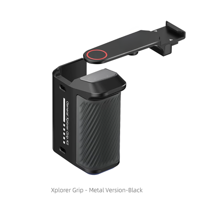 Aluminium Camera Handle Grip with Wrist Strap and Accessory Mount for Action Cameras