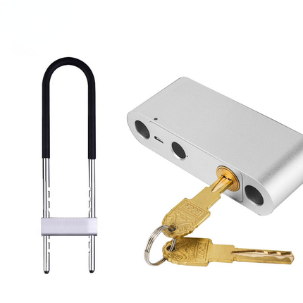Smart U-Shaped Fingerprint U Lock with Bluetooth App and Emergency Power Supply