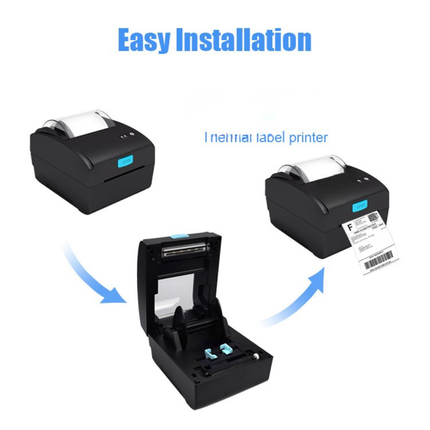 Portable 3-Inch Thermal Label Printer with 203DPI Resolution for Labels and Stickers