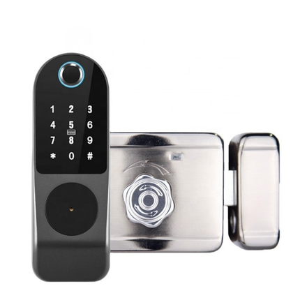 Tuya Smart Door Lock with Fingerprint, RFID, Password and Mechanical Key
