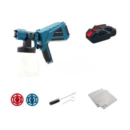 Portable Battery Powered Electric Spray Gun 300 PSI with 1.3mm Nozzle and 9oz Cup