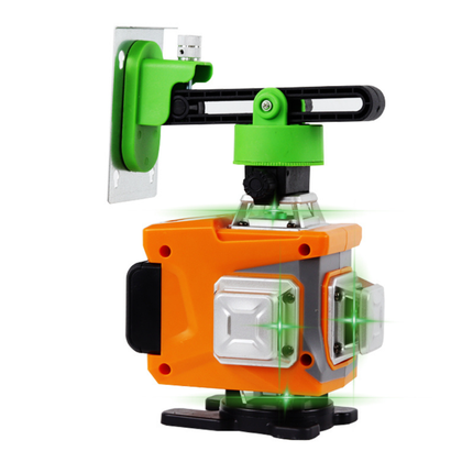 Professional 16-Line 4-Plane Green Beam Laser Level with Smart Voice Activation