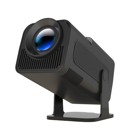 Portable Android 14 Projector with 1080P HD & WiFi 6 Black