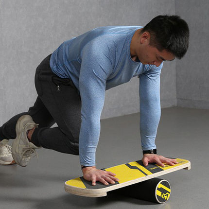 Durable Wood Balance Board for Core Strength Coordination & Yoga Workouts