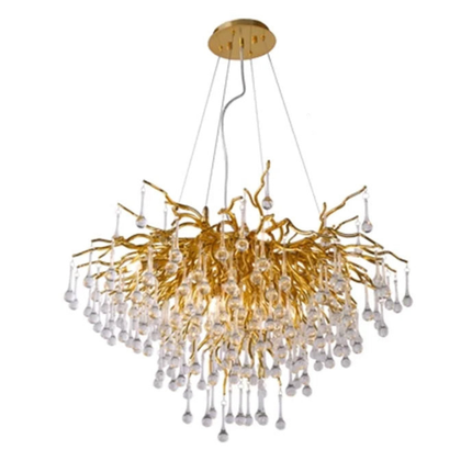 Modern Round LED Pendant Ceiling Light Indoor Decorative Hanging Lamp for Living Room & Bedroom