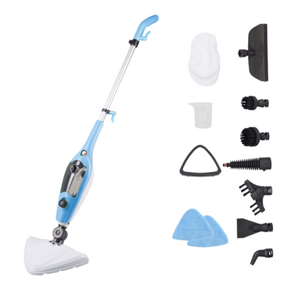 Portable 12-in-1 Steam Mop Cleaner with Fast Heat-Up and Powerful Steam for Home Cleaning