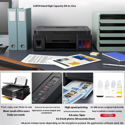Multi-Function A4 Inkjet Printer Scanner Copier for Home and Office Use