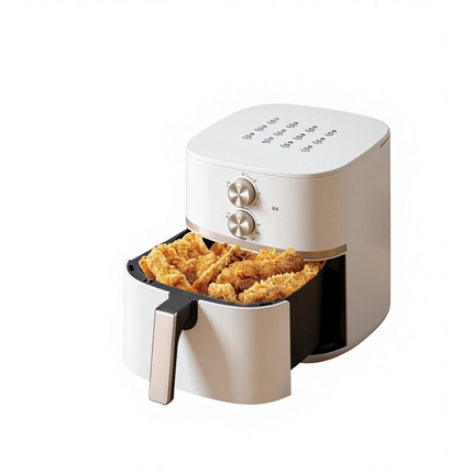 1500W Large Capacity Air Fryer with Mechanical Control for Household Cooking