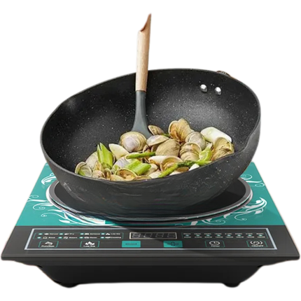 Countertop Single Burner Induction Cooker 2200W with Glass Surface and Digital Touch Control