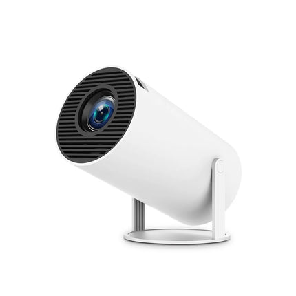 Compact Smart Mini Projector 720P with Android 14, WiFi 6, LED Display & 8K Playback Support