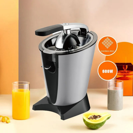 Portable 800W Fruit Juicer with Stainless Steel Body and Large Juice Container Design