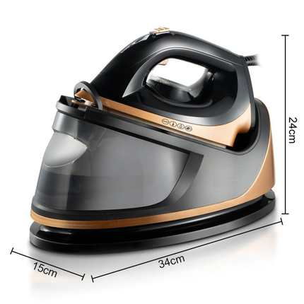 Wired Handheld Clothes Steamer Iron with Ceramic Soleplate for Home and Travel Use