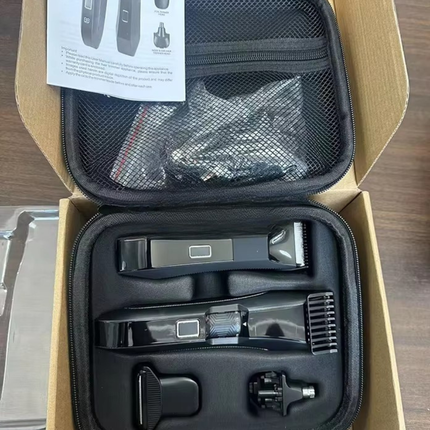 Cordless Men’s Hair Trimmer Electric Grooming Kit Adjustable Length Stainless Steel Blade