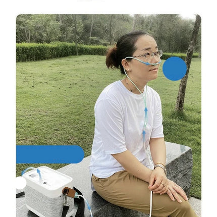 Lightweight Oxygen Concentrator 1-5LPM Cordless Operation Adjustable Flow Portable for Travel & Home