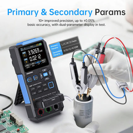 Handheld Digital LCR Meter for Accurate RLC Component Testing with Multi-Frequency Support