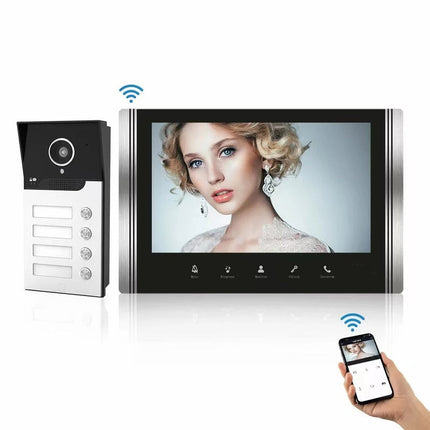 7 Inch Video Door Intercom System with Dual Indoor Monitors and Night Vision Outdoor Camera