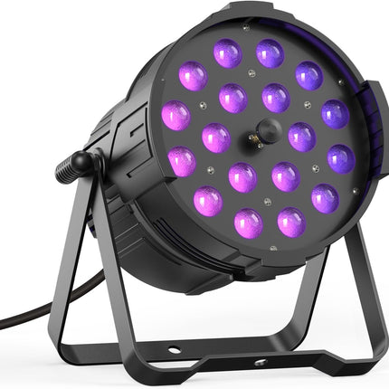 High Power 200W LED Zoom Par Light 6-in-1 RGBWA+UV DMX Sound Activated Stage Lighting