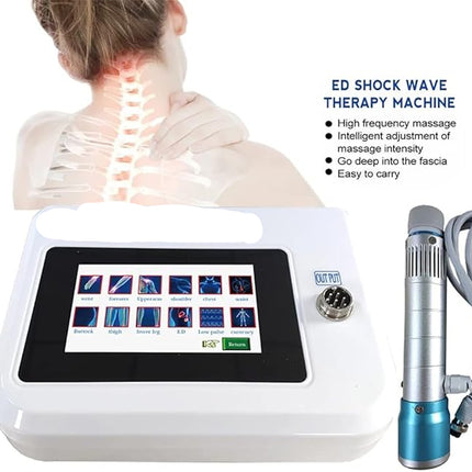 Portable Multi-Head Muscle Massager Adjustable Speed and Power White