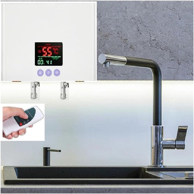 High-Power Instant Hot Water Heater with Digital Temperature Adjustment