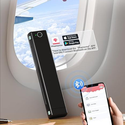 Compact Wireless Thermal Document Printer for A4 & Letter Pages – Rechargeable USB-C