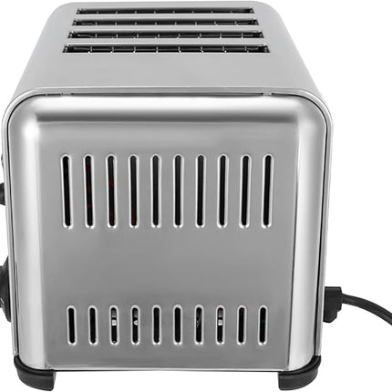 Heavy-Duty 4 Slot Electric Bread Toaster Machine for Cafés, Hotels & Catering Kitchens