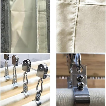 Telescopic Garden Shade Cloth 0.8x5m Waterproof UV Protection Retractable Pergola Net