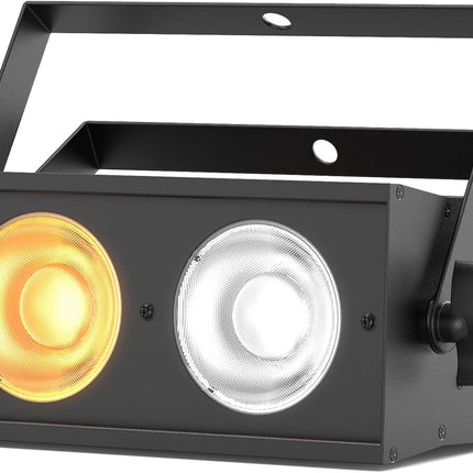120W LED COB Stage Spotlight with Cool & Warm White, DMX Uplight for Events and Performances