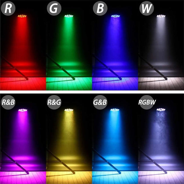RGBW LED Par Lights 200W Stage Uplights 18x10W LEDs
