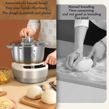 Household Electric Dough Mixer 3.5L-7L Stainless Steel Stand Mixer for Baking