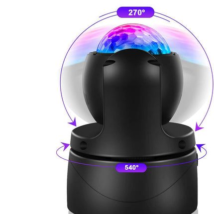 30W Multi-Effect LED Stage Light with Dual Heads Laser Beam & DMX Control