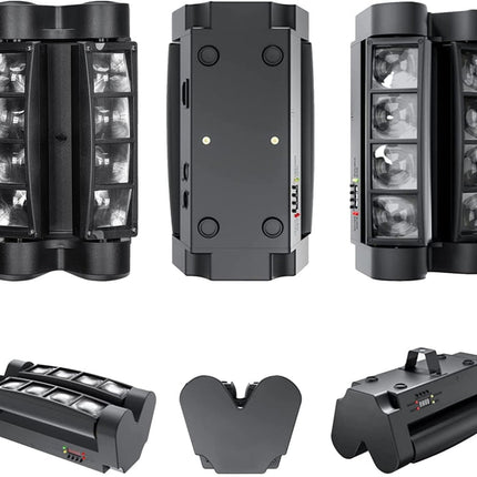 RGBW Spider Moving Head Party Light 60W with 540° Pan & Auto Modes