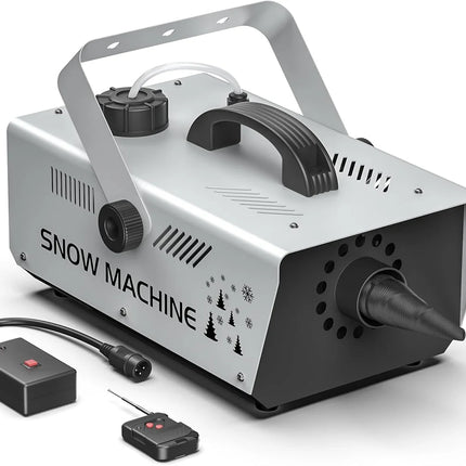 Professional Artificial Snow Maker Machine 1000W with Remote & Variable Output for Parties and Shoots