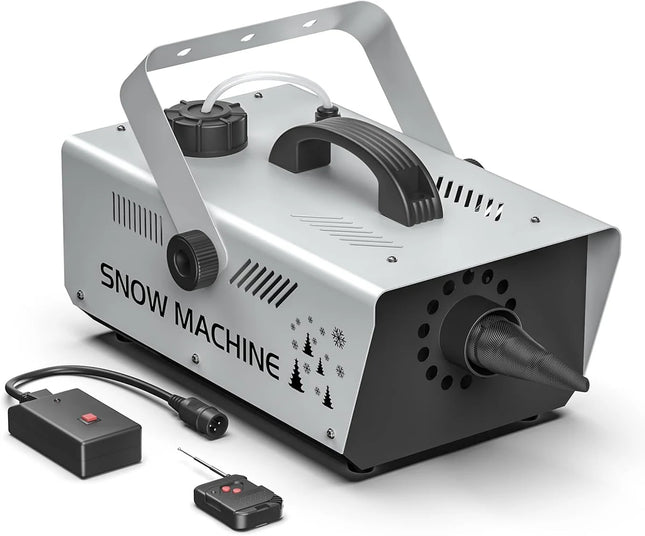 Professional Artificial Snow Maker Machine 1000W with Remote & Variable Output for Parties and Shoots