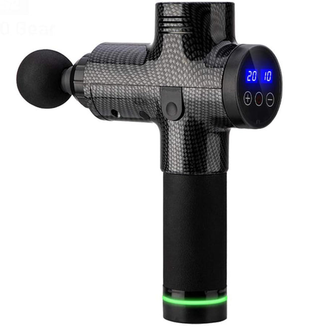 Portable Rechargeable Massage Gun with LCD Touch Screen and 6 Heads