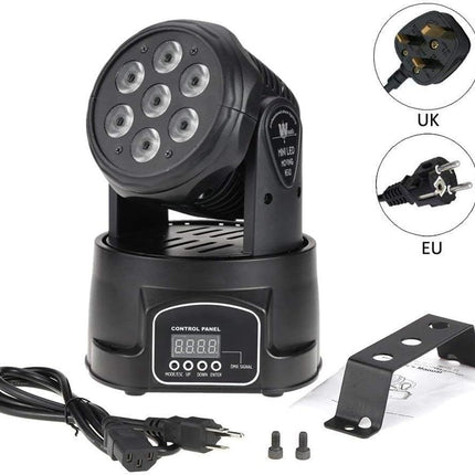70W RGBW LED Moving Head Stage Light with DMX Control Strobe Effect for DJ Party Event Lighting