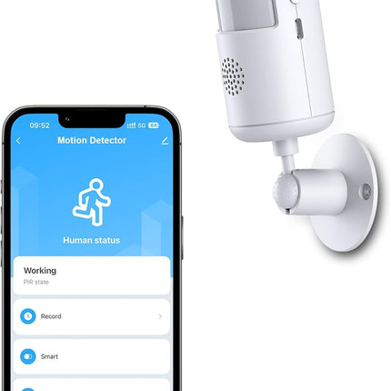 Wireless PIR Motion Sensor Detector with 12m Range and 110° Wide Angle for Home Alarm Systems