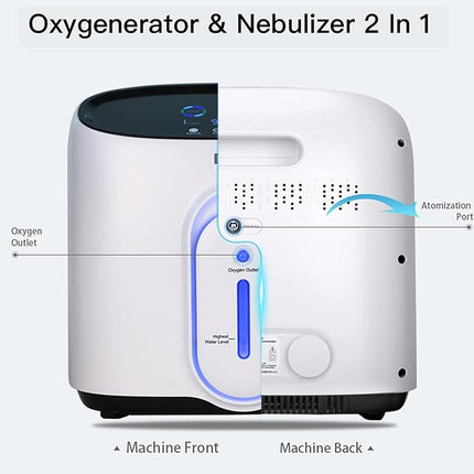 Compact Oxygen Machine 1–8L Flow with Remote Control & Quiet Operation