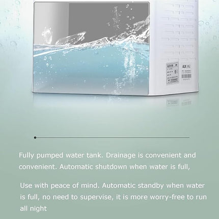 Compact Smart Dehumidifier 2.7L for Home Use with Air Ionizer, Dual Fan & Timer