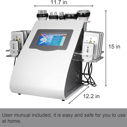 6-in-1 Cavitation & Radiofrequency Body and Facial Care Device with Vacuum Relaxation