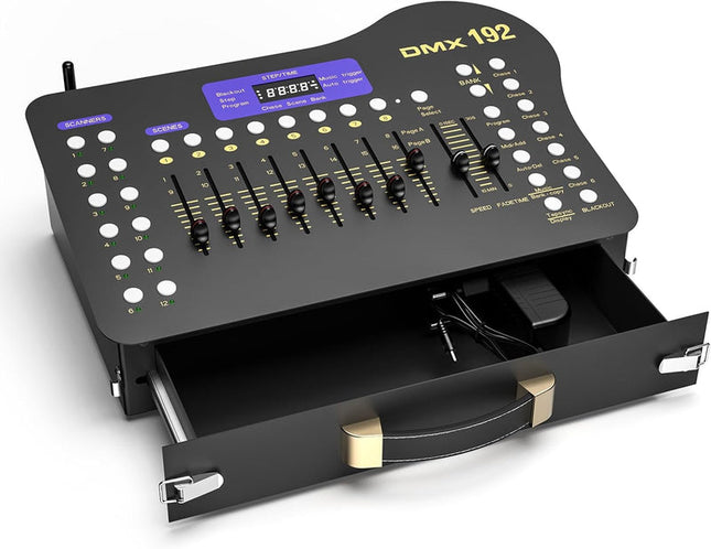 192 Channel DMX Lighting Console with Wireless Transmission and Sound Activation
