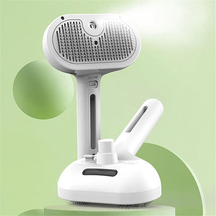 Portable Self-Cleaning Steam Pet Brush with Water Tank for Dogs and Cats