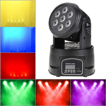 70W RGBW LED Moving Head Stage Light with DMX Control Strobe Effect for DJ Party Event Lighting