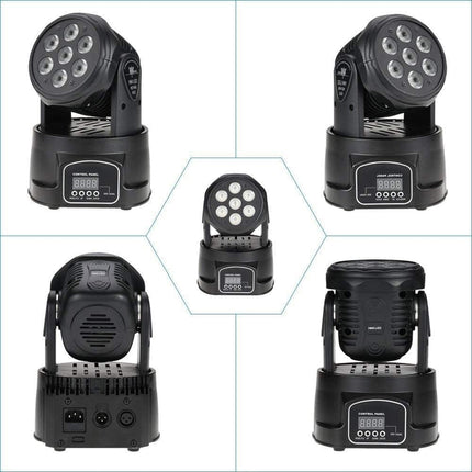 70W RGBW LED Moving Head Stage Light with DMX Control Strobe Effect for DJ Party Event Lighting